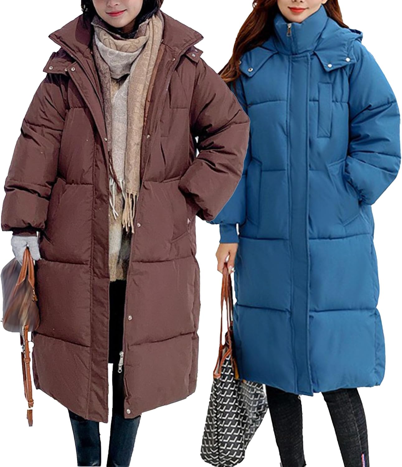 ジャケット・アウター Oversized Maxi-Length Zip Coat Oversized Maxi Puffer Coat | boohoo
